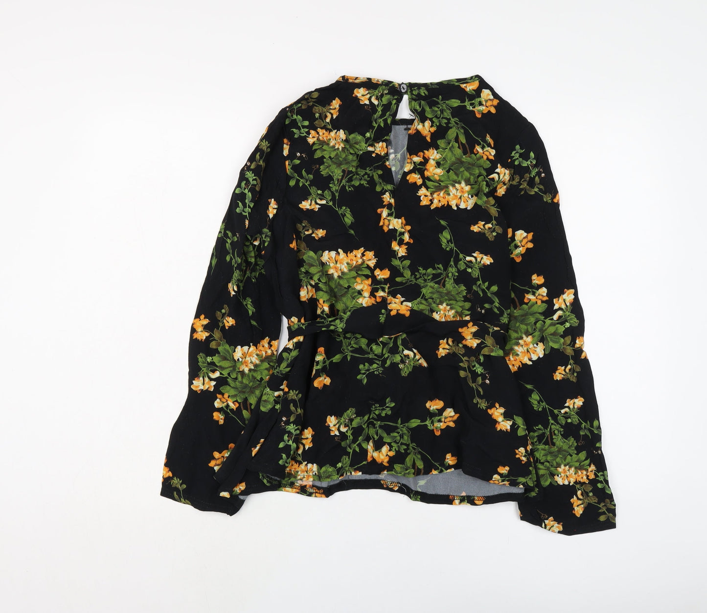 Womens UK Size 8 Missguided Black Basic Blouse
