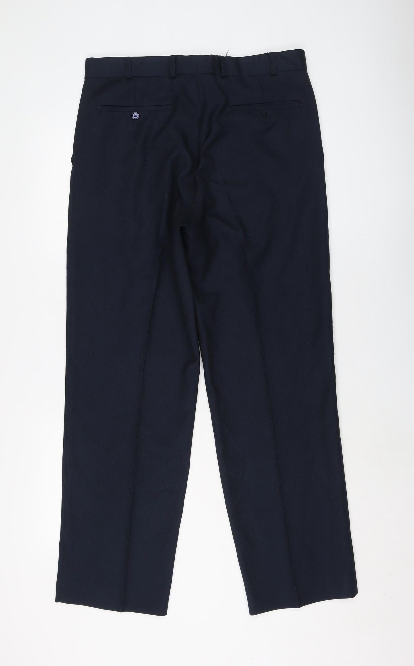 Mens UK Size 34 in Classic Regular Fit  Blue Trousers