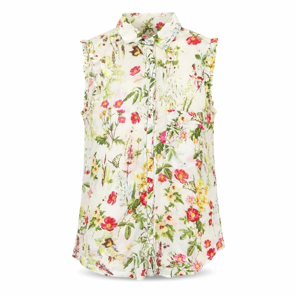 Womens UK Size XS Zara Multicoloured Basic Blouse