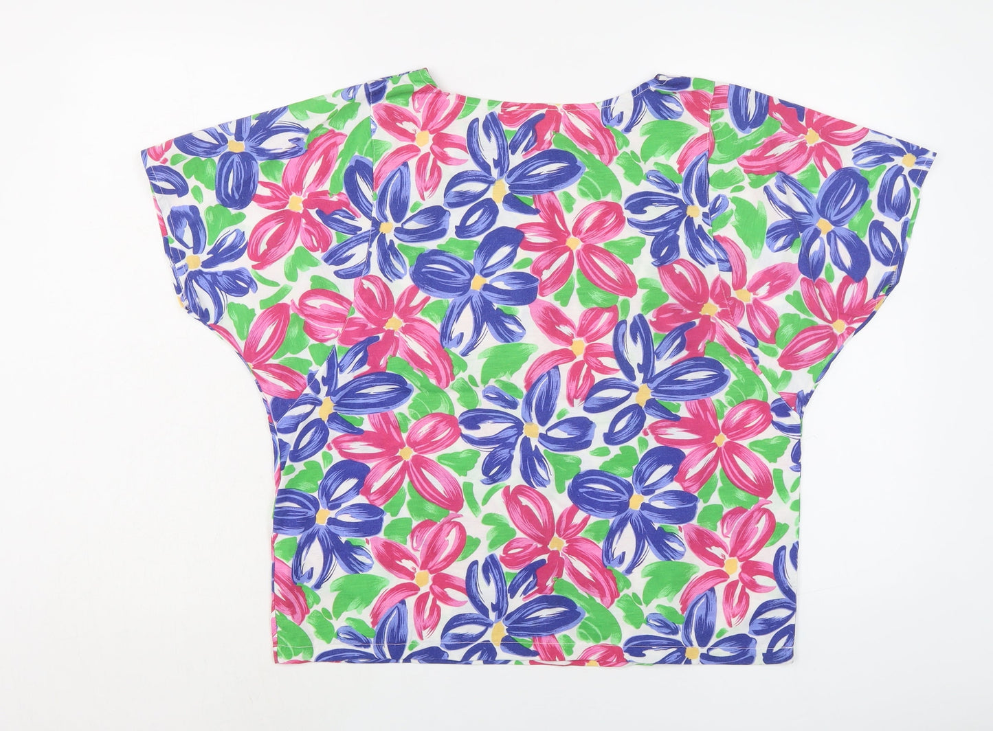 Womens UK Size M Para Multicoloured Basic T-Shirt