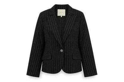 Womens UK Size L Fransa Regular Black Suit Jacket