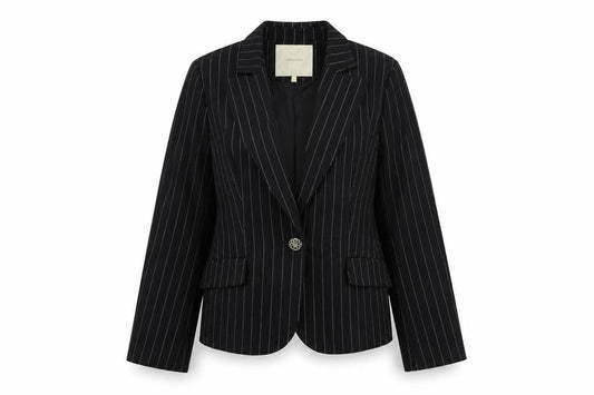 Womens UK Size L Fransa Regular Black Suit Jacket