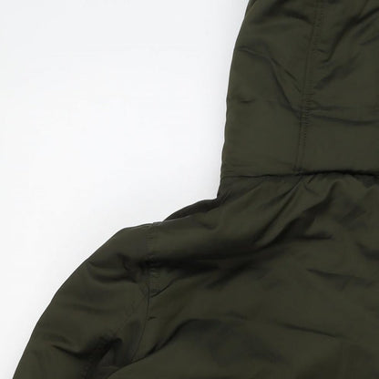 M&Co Girls Green Jacket Size 14 Years Zip