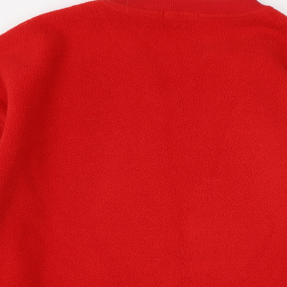 WEEKENDERS Mens Red Polyester Pullover Sweatshirt Size L