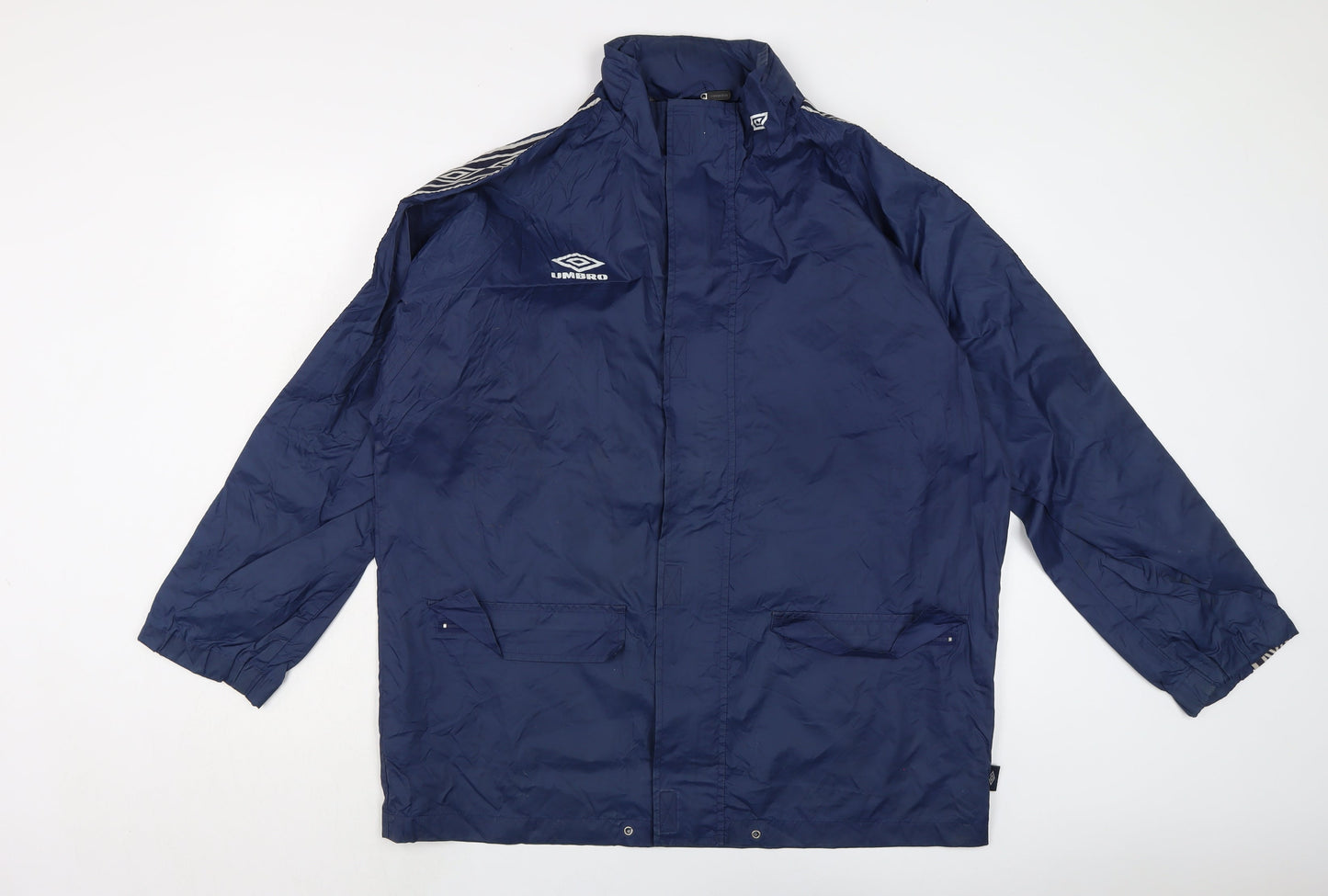 Mens UK Size S Umbro Blue Rain Coat