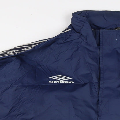 Mens UK Size S Umbro Blue Rain Coat