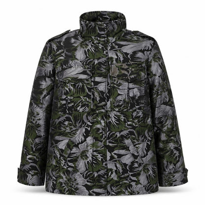 Next Womens Grey Floral Jacket Size 14 Zip