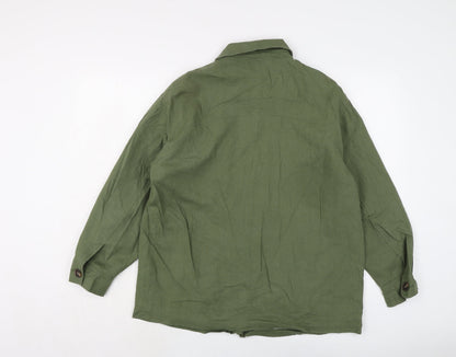 Womens UK Size S Zara Green Jacket