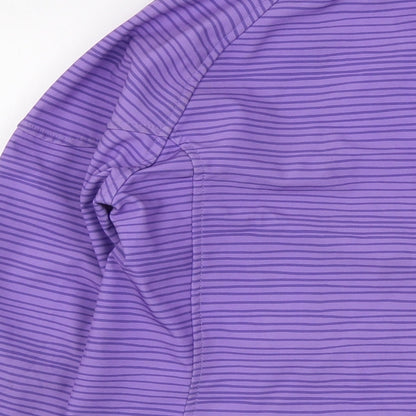 H&M Girls Purple Striped Jacket Size 14 Years Zip