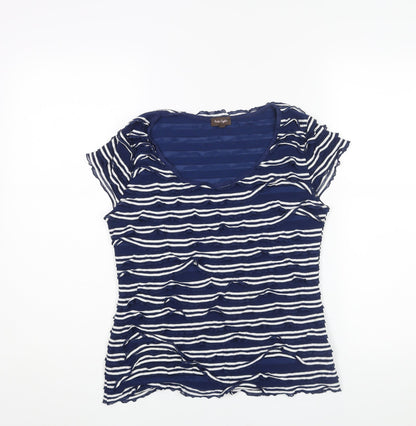 Womens UK Size 10 Phase Eight Blue Basic Blouse