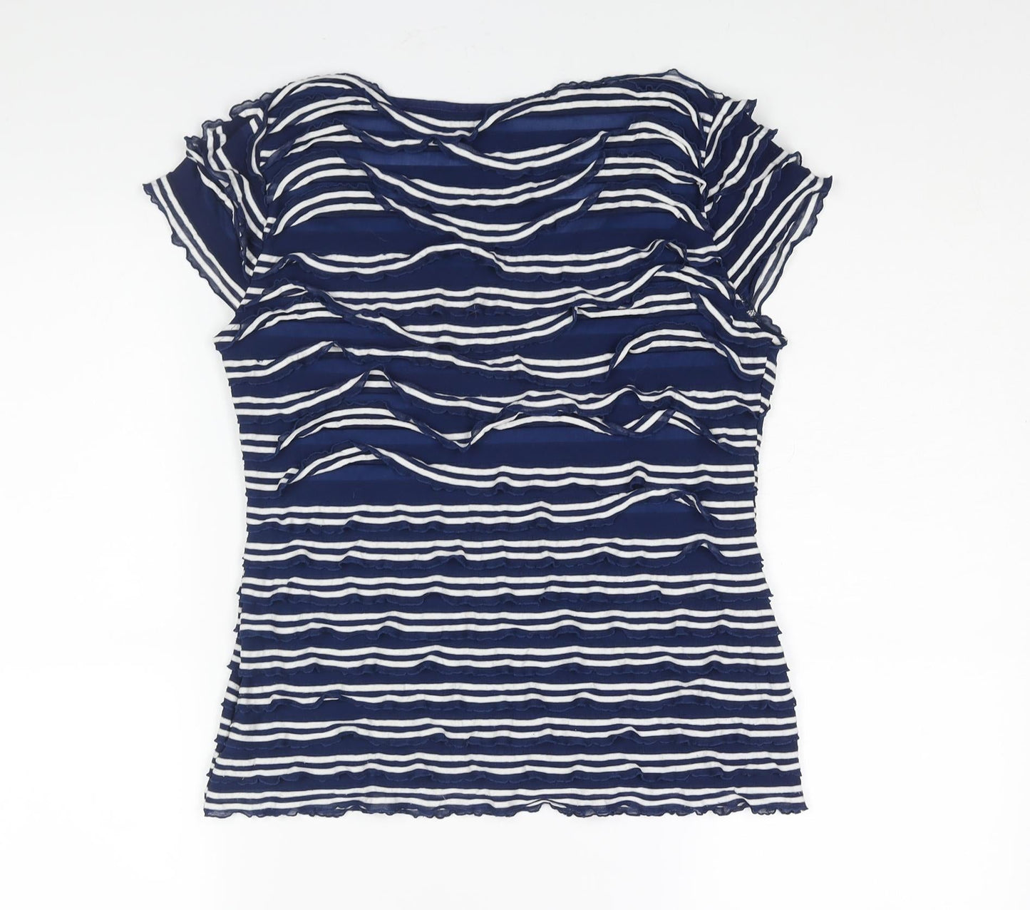 Womens UK Size 10 Phase Eight Blue Basic Blouse