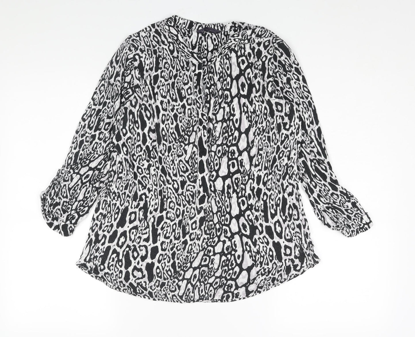 Womens UK Size 8 Marks and Spencer Black Basic Blouse