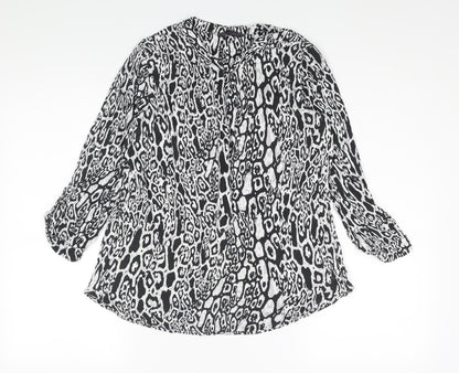 Womens UK Size 8 Marks and Spencer Black Basic Blouse