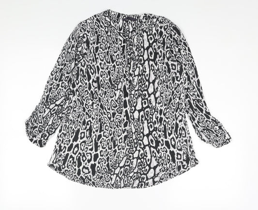 Womens UK Size 8 Marks and Spencer Black Basic Blouse