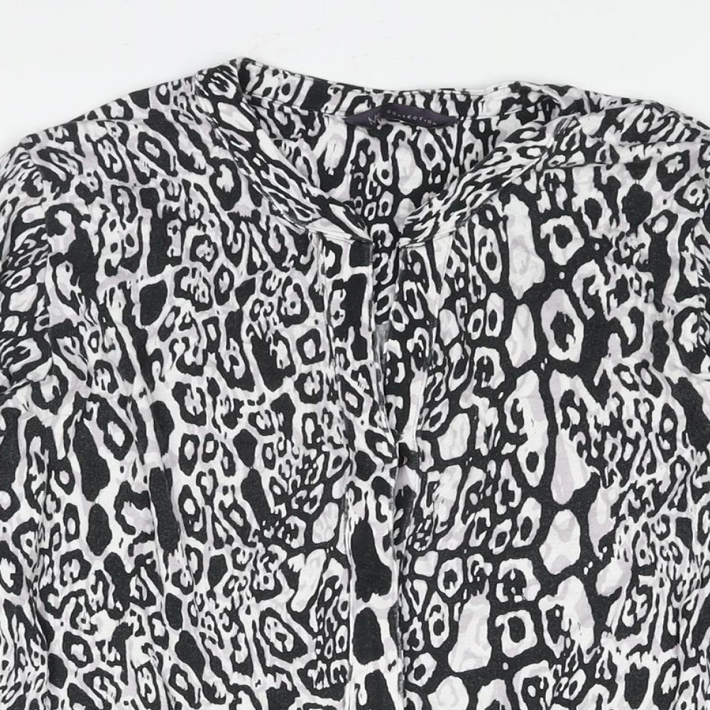 Womens UK Size 8 Marks and Spencer Black Basic Blouse