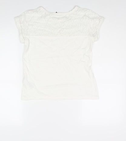 Womens UK Size XS Esprit White Basic Blouse