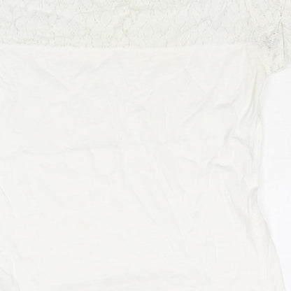 Womens UK Size XS Esprit White Basic Blouse