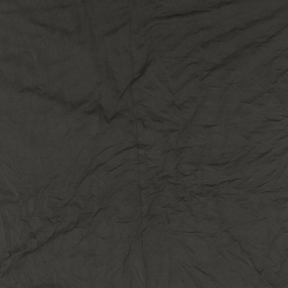 Foil Womens Brown Viscose Basic Blouse Size XL V-Neck - Pleat Detail