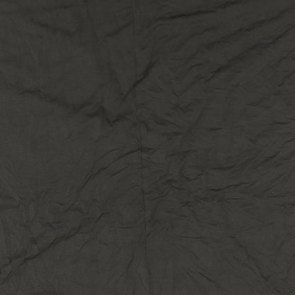 Foil Womens Brown Viscose Basic Blouse Size XL V-Neck - Pleat Detail