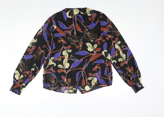Womens UK Size S Mango Multicoloured Basic Blouse