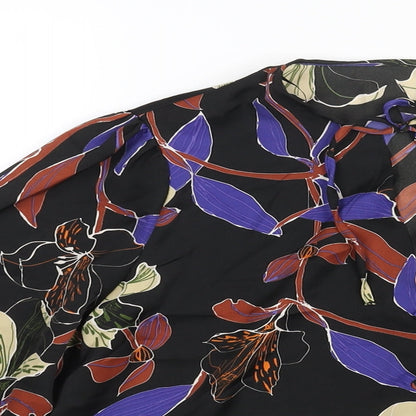 Womens UK Size S Mango Multicoloured Basic Blouse