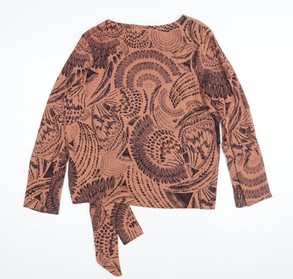 Womens UK Size 14 NEXT Brown Basic Blouse