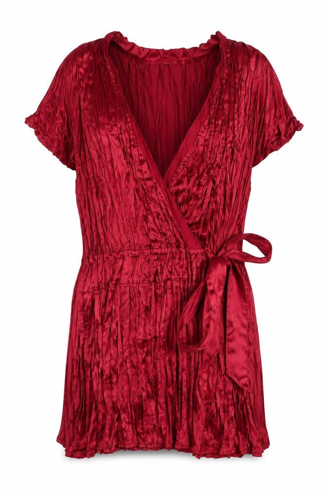 Womens UK Size 14 Autograph Red Basic Blouse