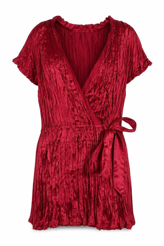 Womens UK Size 14 Autograph Red Basic Blouse