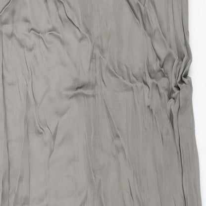 Marc O'Polo Womens Grey Polyester Shift Size 10 Round Neck Button