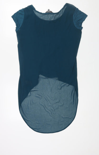 Womens UK Size 12 Limited Collection Blue Basic Blouse