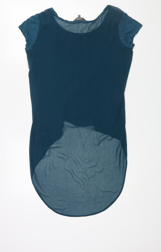 Womens UK Size 12 Limited Collection Blue Basic Blouse
