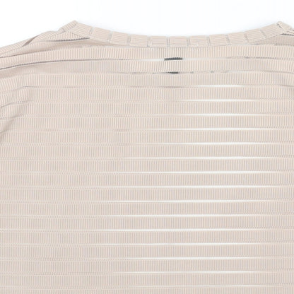 Womens UK Size M New Look Beige Basic T-Shirt