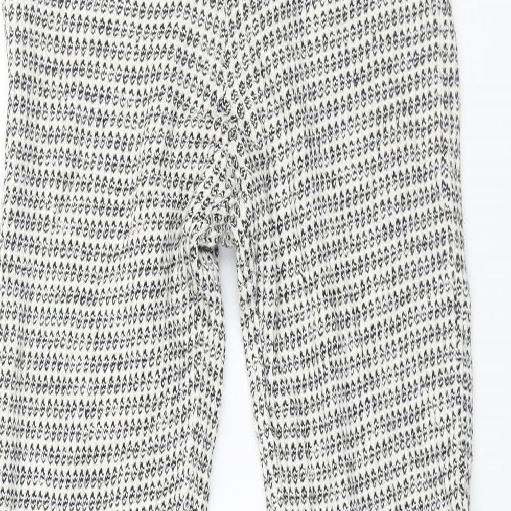 Womens UK Size M Zara Regular Fit  White Trousers