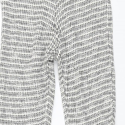 Womens UK Size M Zara Regular Fit  White Trousers