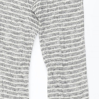 Womens UK Size M Zara Regular Fit  White Trousers