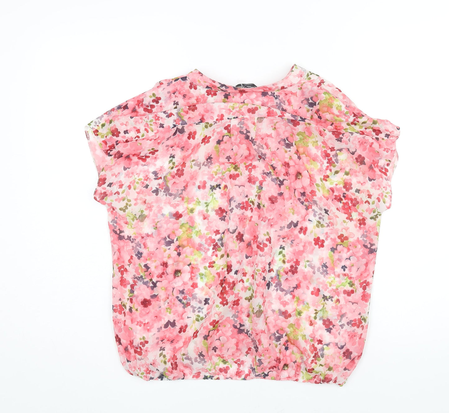 Womens UK Size 12 Marina Kaneva Pink Basic Blouse