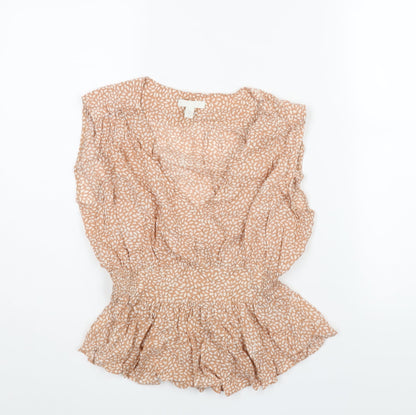 Womens UK Size 10 H&M Brown Camisole Blouse