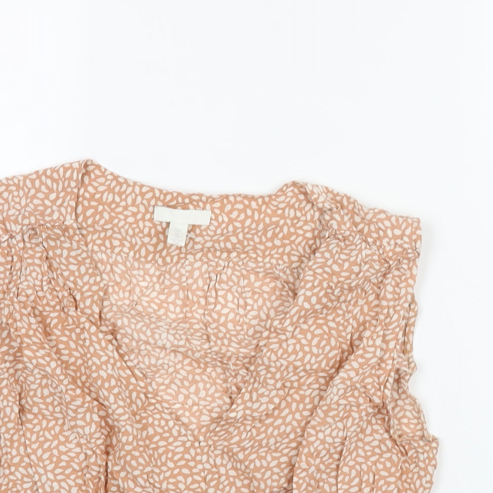 Womens UK Size 10 H&M Brown Camisole Blouse