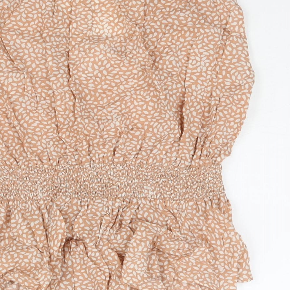 Womens UK Size 10 H&M Brown Camisole Blouse