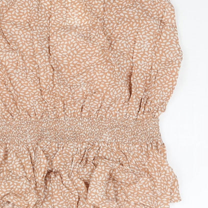 Womens UK Size 10 H&M Brown Camisole Blouse
