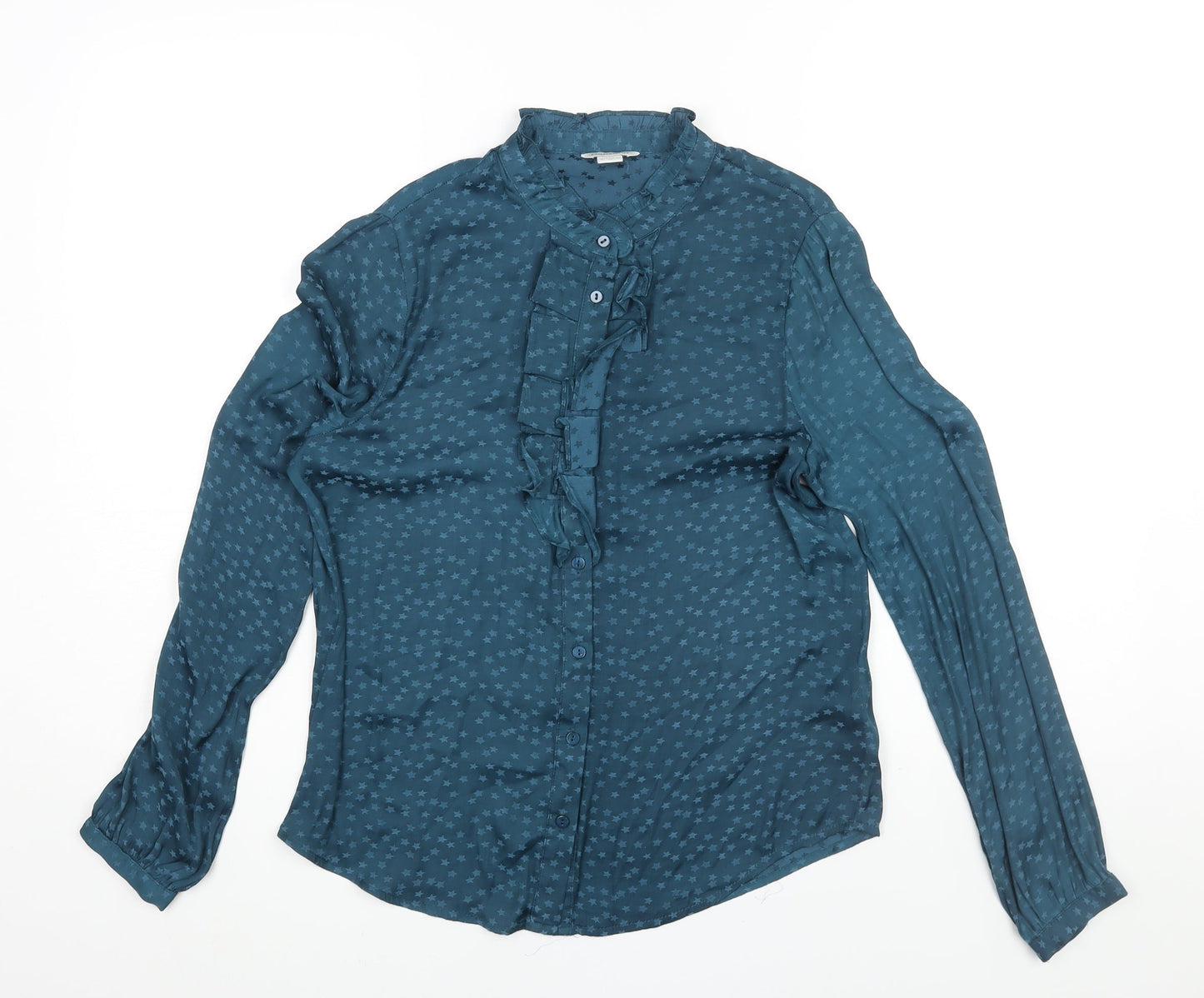Womens UK Size 8 Monsoon Blue Basic Blouse