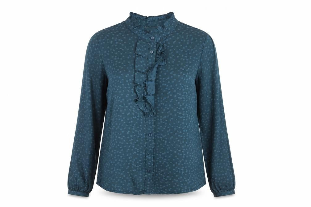 Womens UK Size 8 Monsoon Blue Basic Blouse