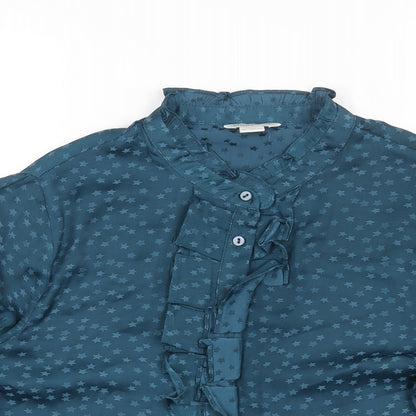 Womens UK Size 8 Monsoon Blue Basic Blouse