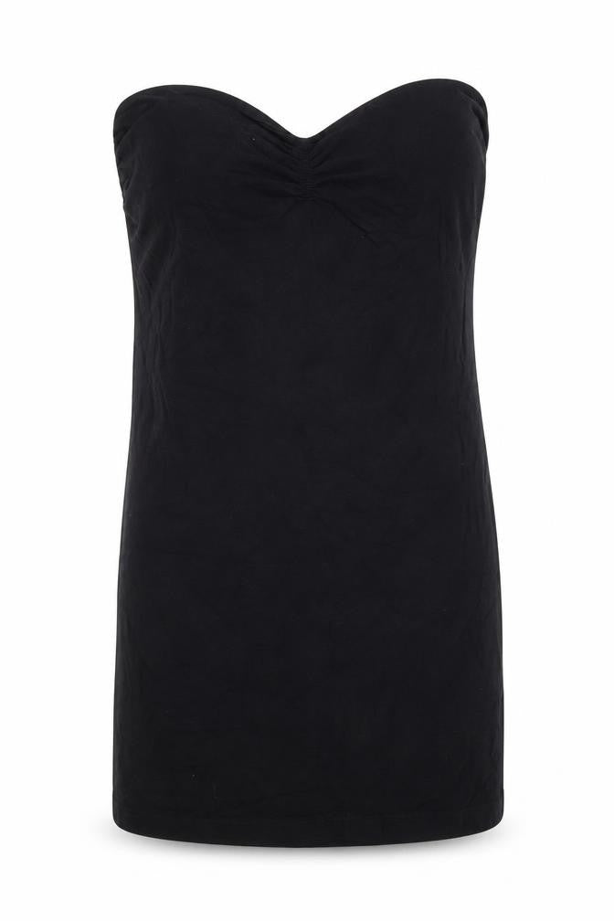 Miss Selfridge Womens Black Cotton Mini Size 14 Sweetheart Pullover