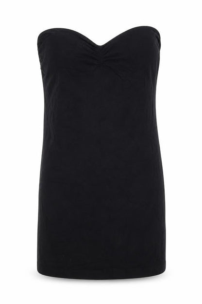Miss Selfridge Womens Black Cotton Mini Size 14 Sweetheart Pullover