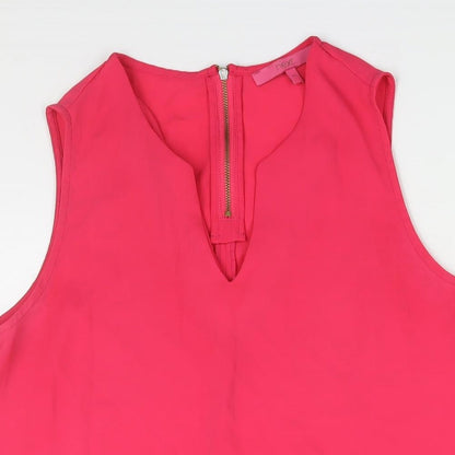Womens UK Size 10 NEXT Pink Camisole Blouse