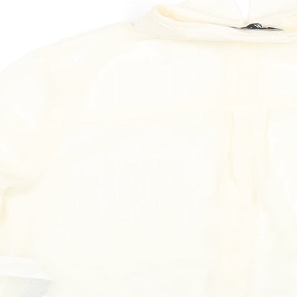 Womens UK Size XS Zara Ivory Basic Blouse