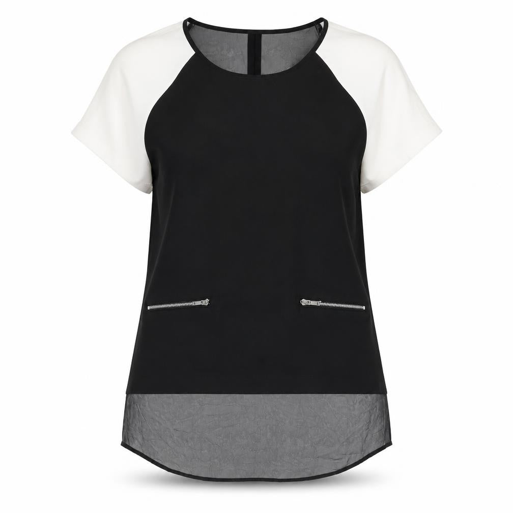Womens UK Size 12 Limited Collection Black Basic Blouse