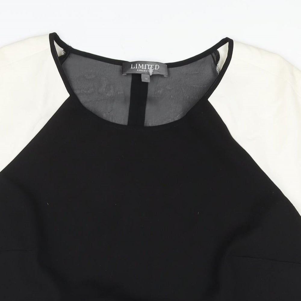 Womens UK Size 12 Limited Collection Black Basic Blouse