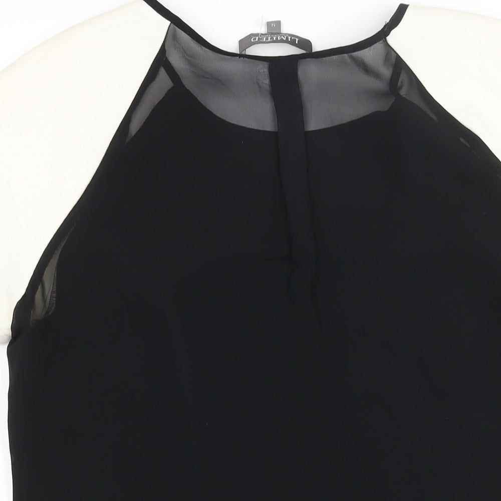 Womens UK Size 12 Limited Collection Black Basic Blouse